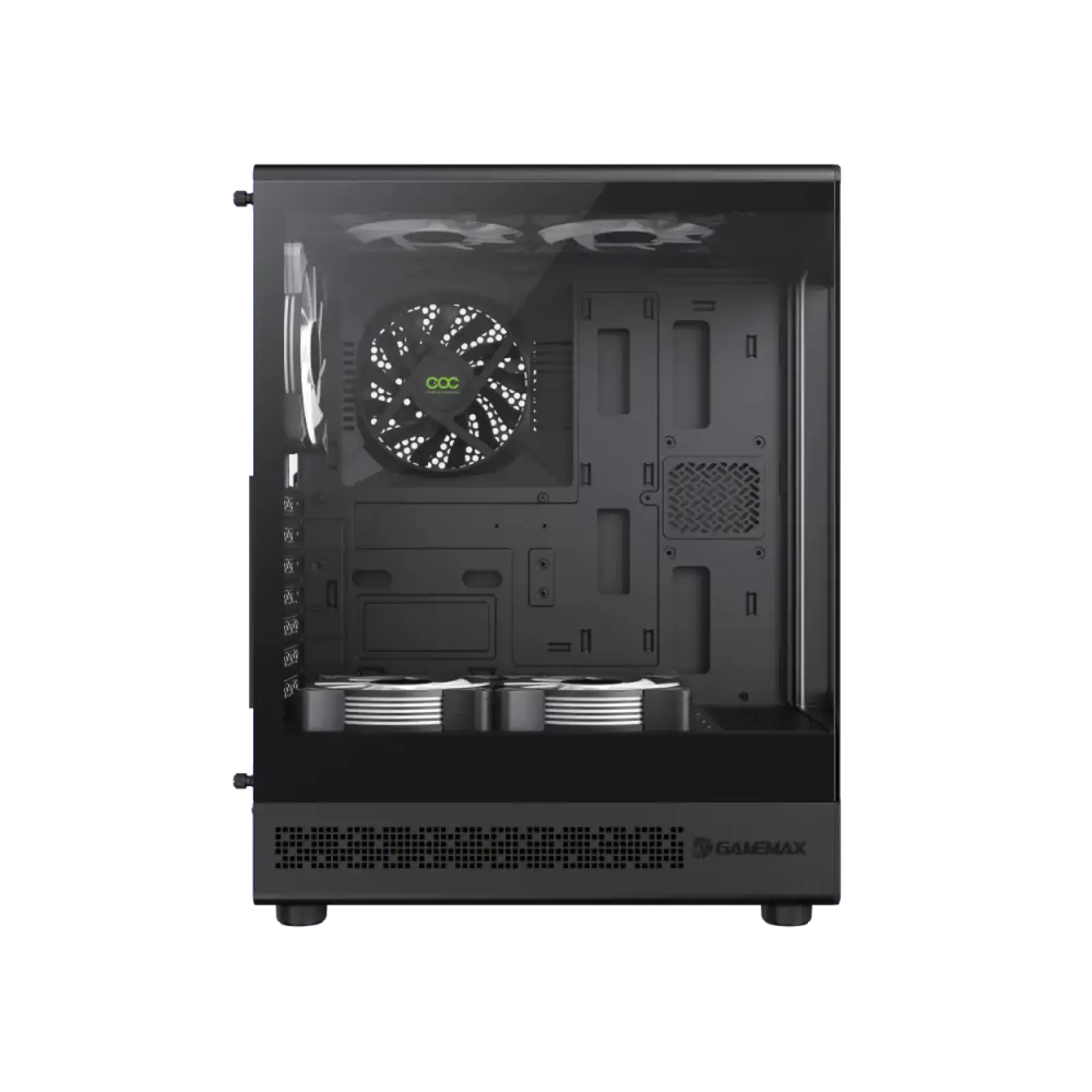 Корпус GAMEMAX комп'ютерний Midi ATX без блока живлення ATX, M-ATX, ITX, Tempered Glass, COC Turbo Fan Vista COC AB UA