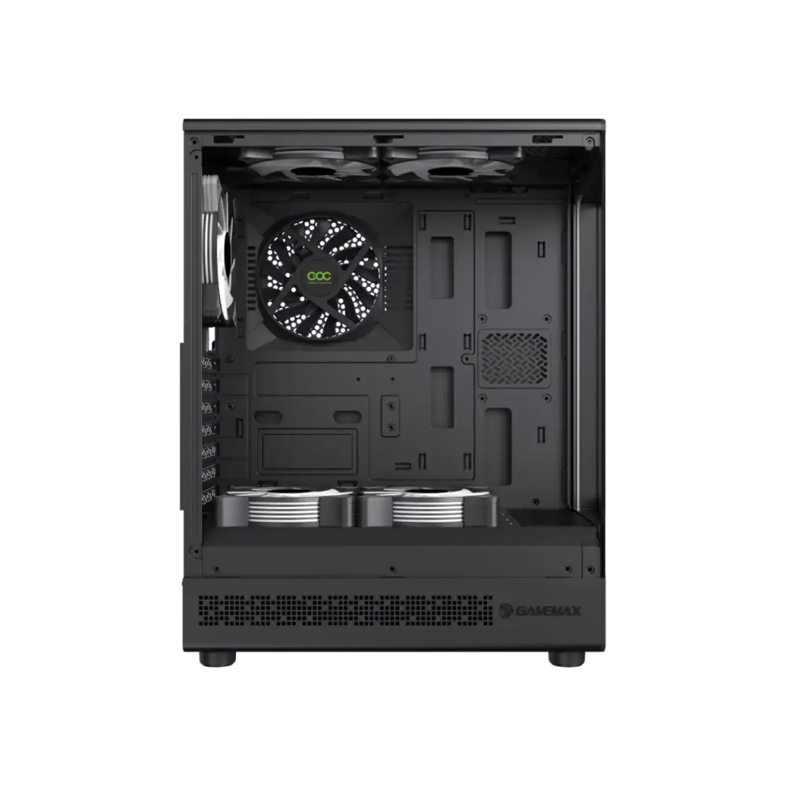Корпус GAMEMAX комп'ютерний Midi ATX без блока живлення ATX, M-ATX, ITX, Tempered Glass, COC Turbo Fan Vista COC AB UA