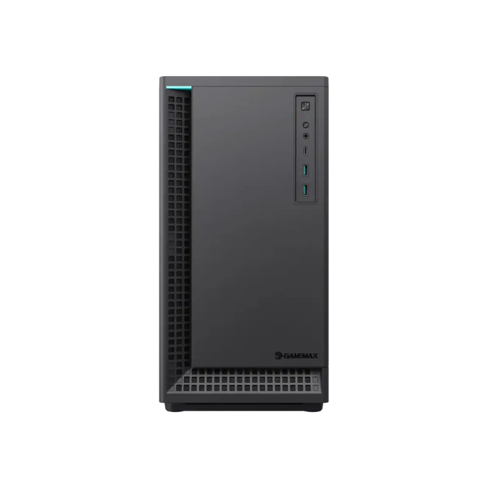 Корпус GAMEMAX комп'ютерний Midi ATX без блока живлення ATX,M-ATX,ITX,ABS ,Mesh,USB3.0x2,Type-C(Gen2) P30 BK UA