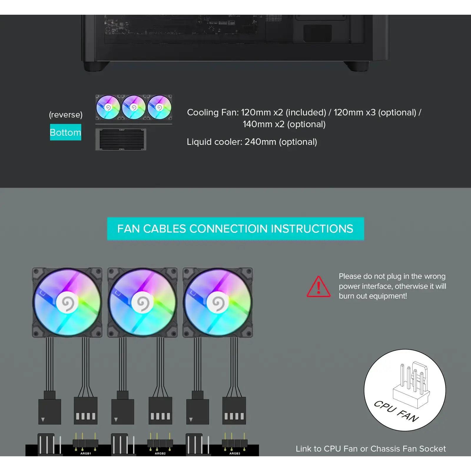 Корпус GAMEMAX комп'ютерний Midi ATX без блока живлення ATX,M-ATX,ITX,ABS ,Mesh,USB3.0x2,Type-C(Gen2) P30 BK UA