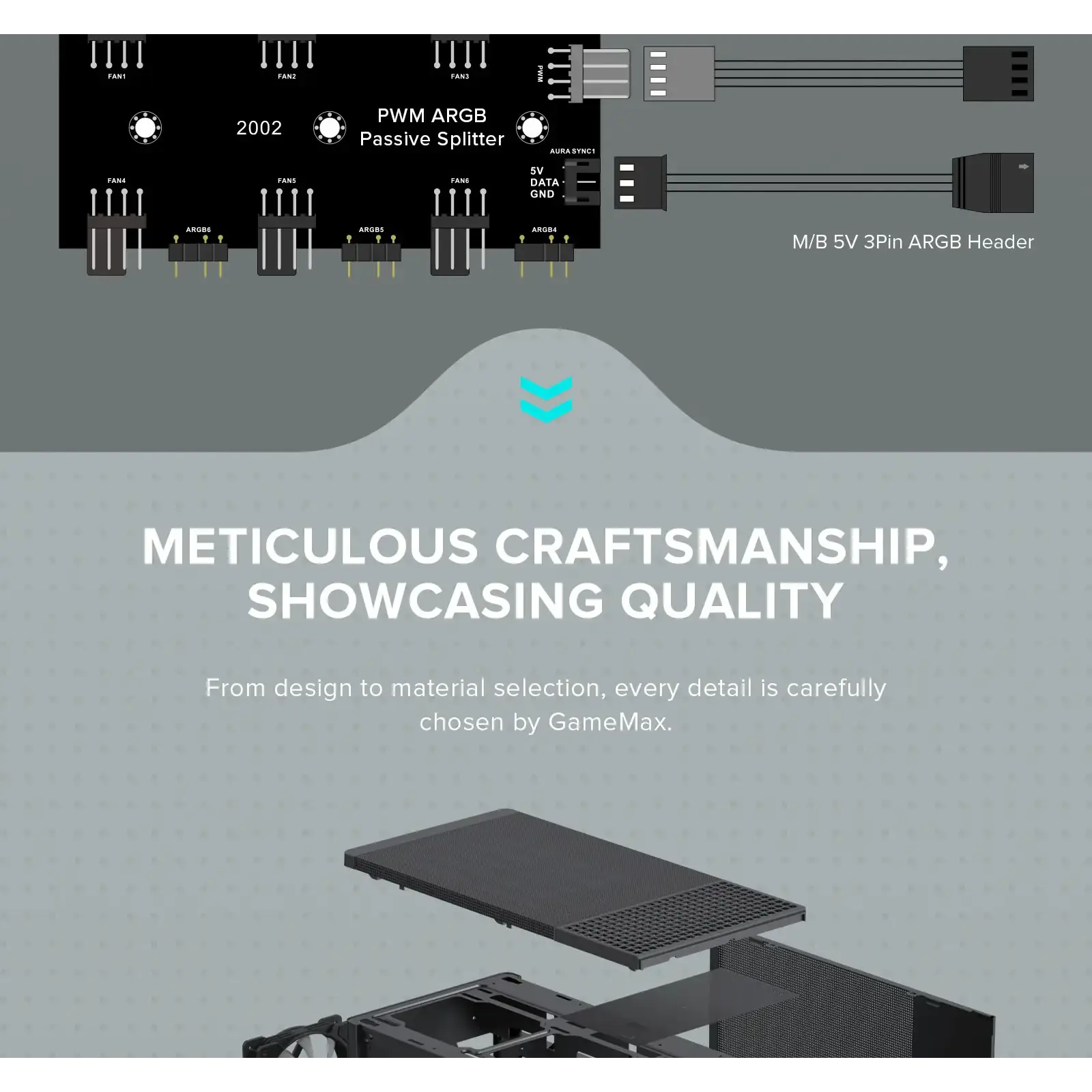 Корпус GAMEMAX комп'ютерний Midi ATX без блока живлення ATX,M-ATX,ITX,ABS ,Mesh,USB3.0x2,Type-C(Gen2) P30 BK UA