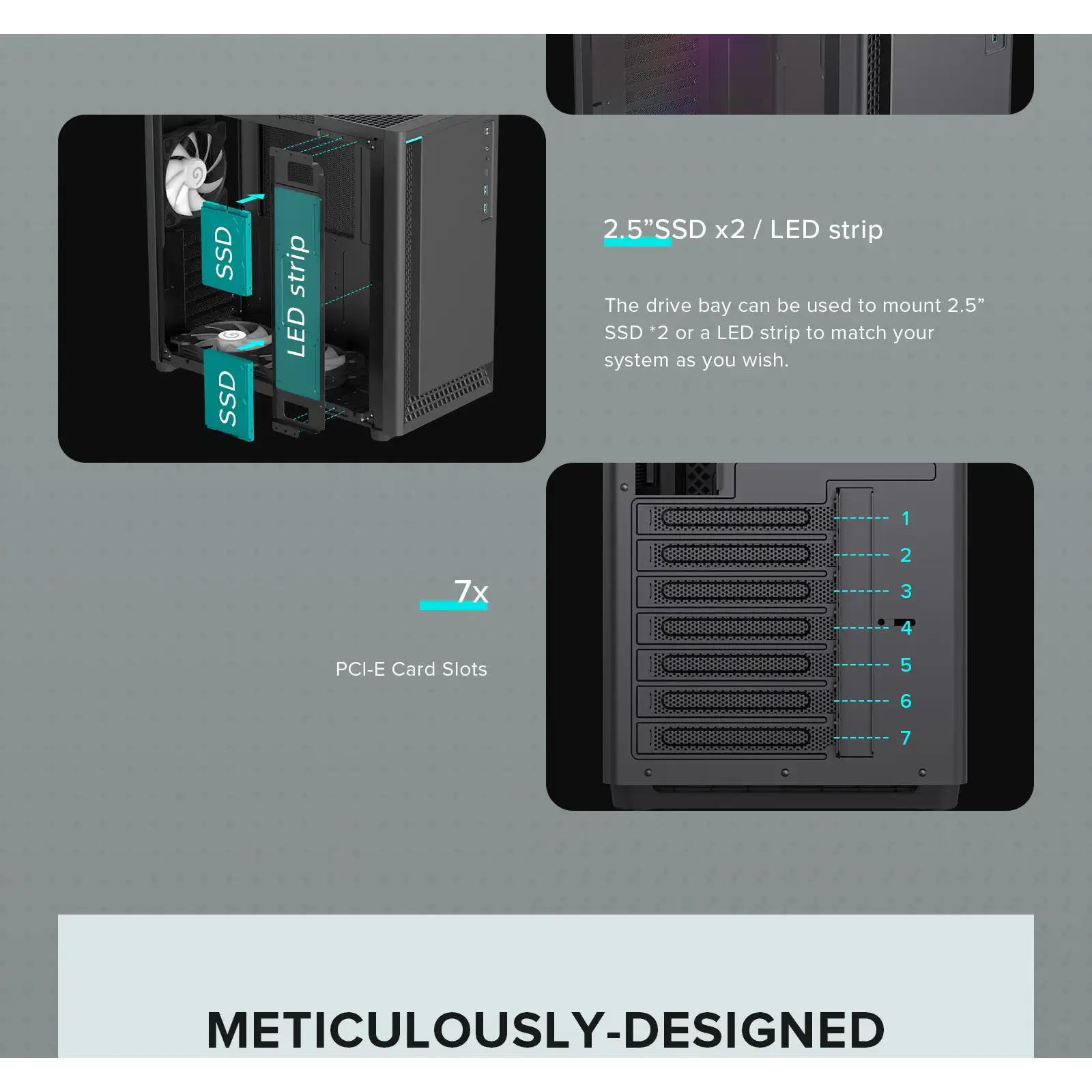 Корпус GAMEMAX комп'ютерний Midi ATX без блока живлення ATX,M-ATX,ITX,ABS ,Mesh,USB3.0x2,Type-C(Gen2) P30 BK UA
