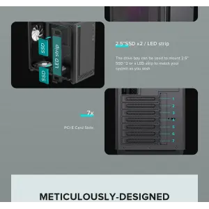 Корпус GAMEMAX комп'ютерний Midi ATX без блока живлення ATX,M-ATX,ITX,ABS ,Mesh,USB3.0x2,Type-C(Gen2) P30 BK UA