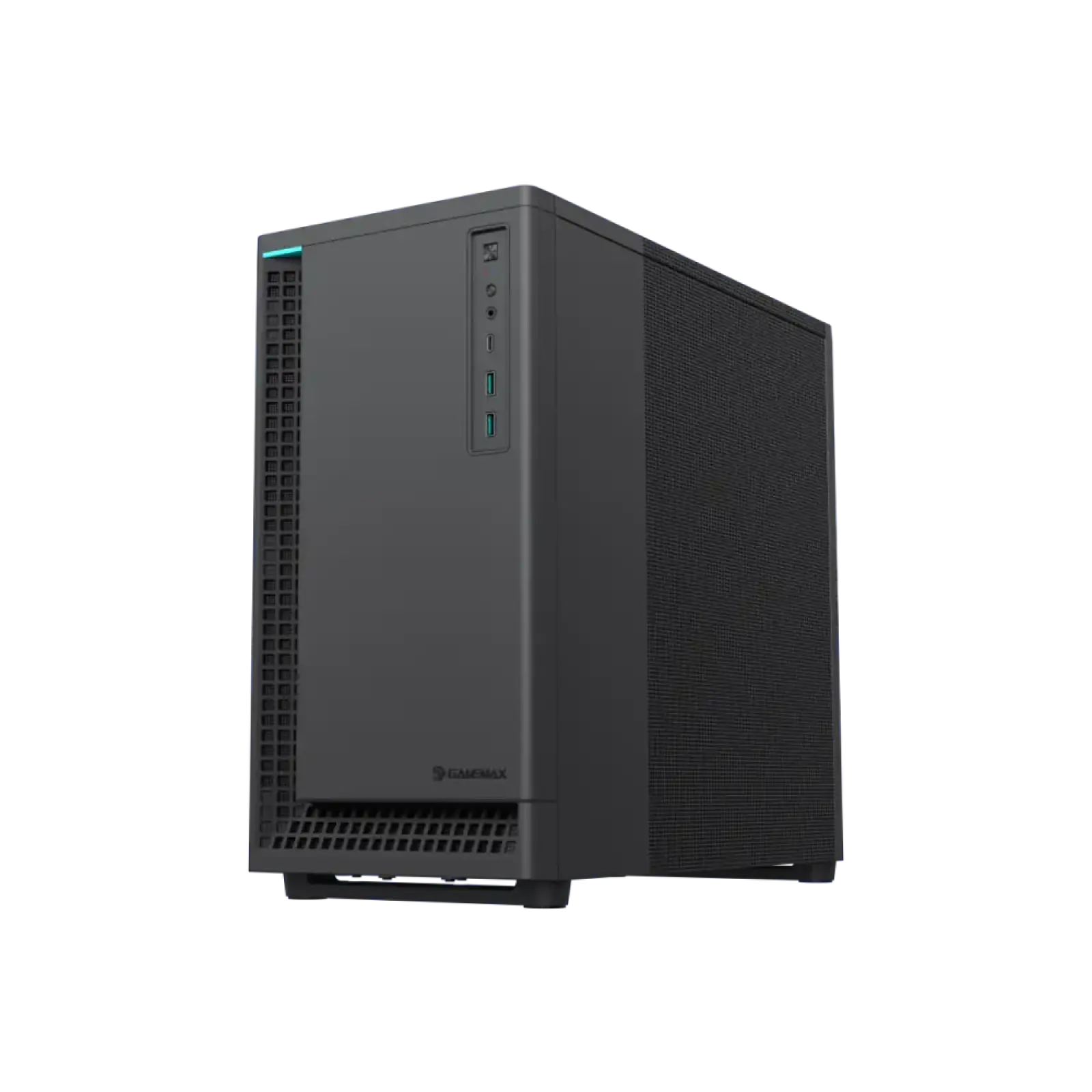 Корпус GAMEMAX комп'ютерний Midi ATX без блока живлення ATX,M-ATX,ITX,ABS ,Mesh,USB3.0x2,Type-C(Gen2) P30 BK UA