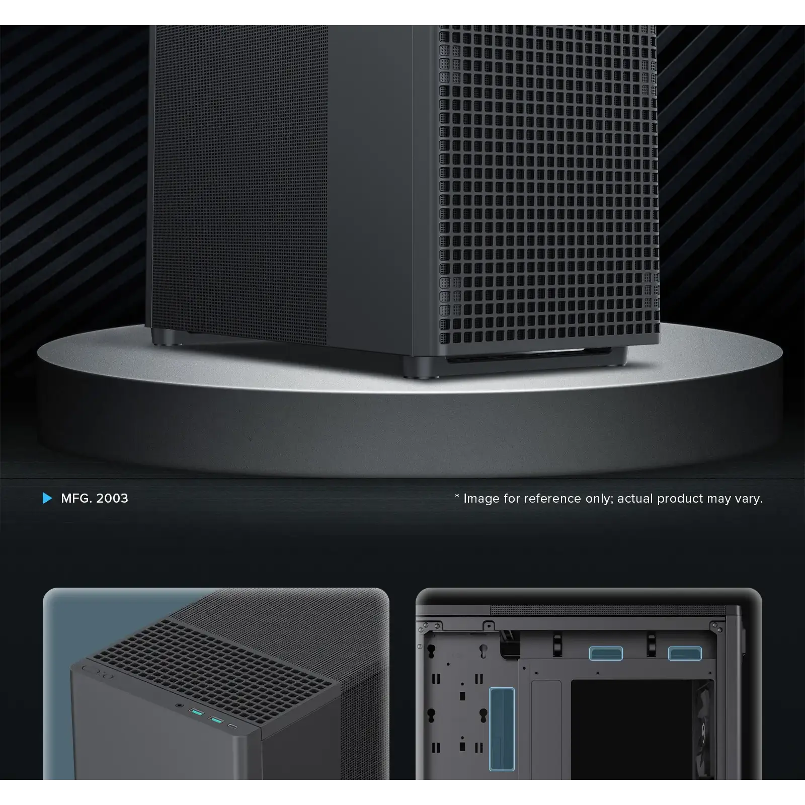 Корпус GAMEMAX комп'ютерний Midi ATX без блока живлення ATX,M-ATX,ITX,ABS ,Mesh,USB3.0x2,Type-C(Gen2) P31 BK UA