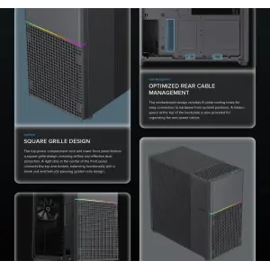 Корпус GAMEMAX комп'ютерний Midi ATX без блока живлення ATX,M-ATX,ITX,ABS ,Mesh,USB3.0x2,Type-C(Gen2) P31 BK UA