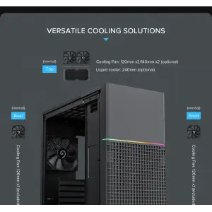 Корпус GAMEMAX комп'ютерний Midi ATX без блока живлення ATX,M-ATX,ITX,ABS ,Mesh,USB3.0x2,Type-C(Gen2) P31 BK UA