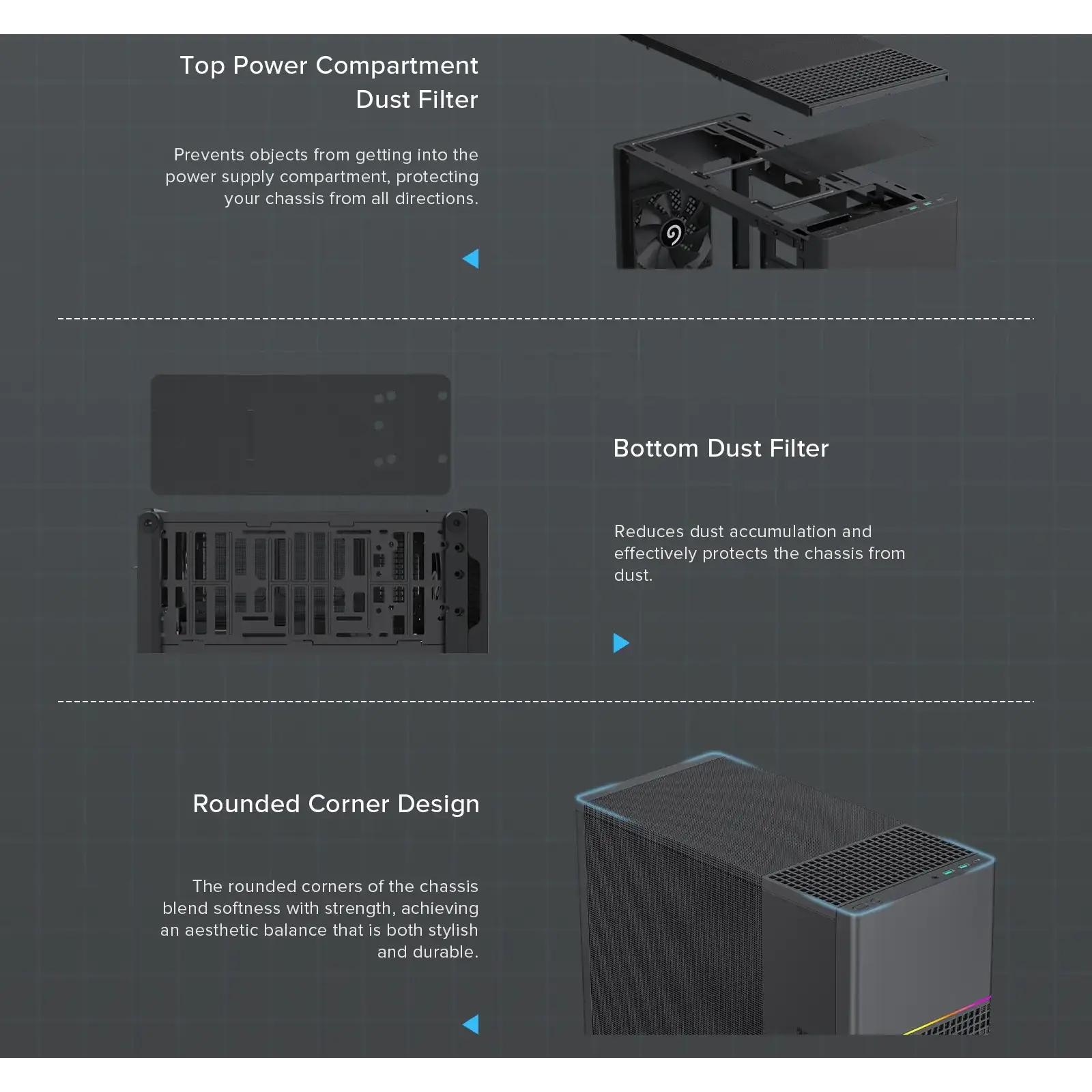 Корпус GAMEMAX комп'ютерний Midi ATX без блока живлення ATX,M-ATX,ITX,ABS ,Mesh,USB3.0x2,Type-C(Gen2) P31 BK UA