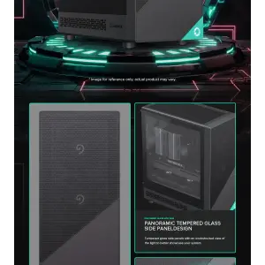 Корпус GAMEMAX комп'ютерний Mini Tower без блока живлення M-ATX, ITX,Tempered Glass,Mesh,USB2.0x1,USB3.0x1,T Focus MB UA