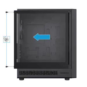 Корпус GAMEMAX комп'ютерний Mini Tower без блока живлення M-ATX, ITX,Tempered Glass,Mesh,USB2.0x1,USB3.0x1,T Focus MB UA