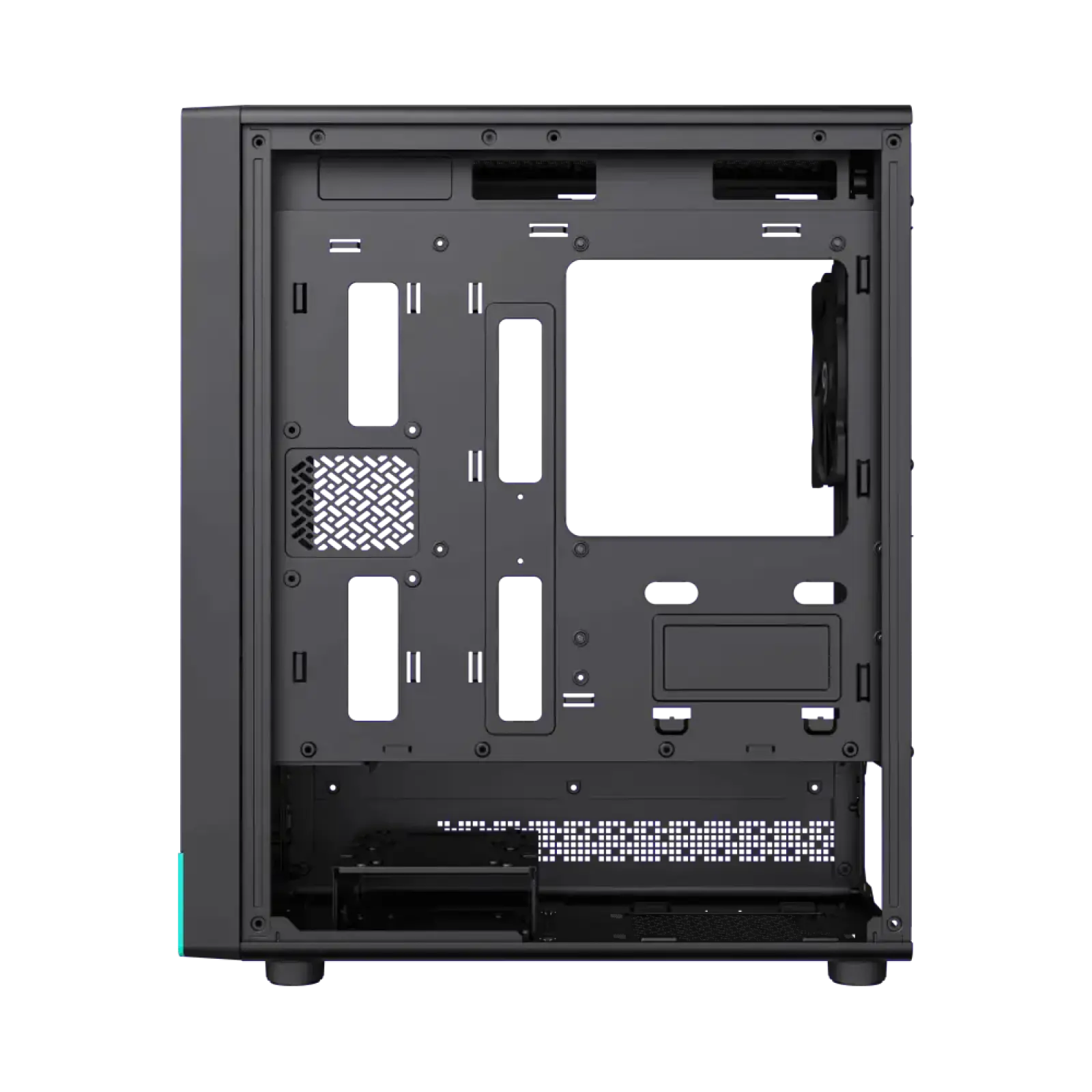 Корпус GAMEMAX комп'ютерний Mini Tower без блока живлення M-ATX, ITX,Tempered Glass,Mesh,USB2.0x1,USB3.0x1,T Focus MB UA