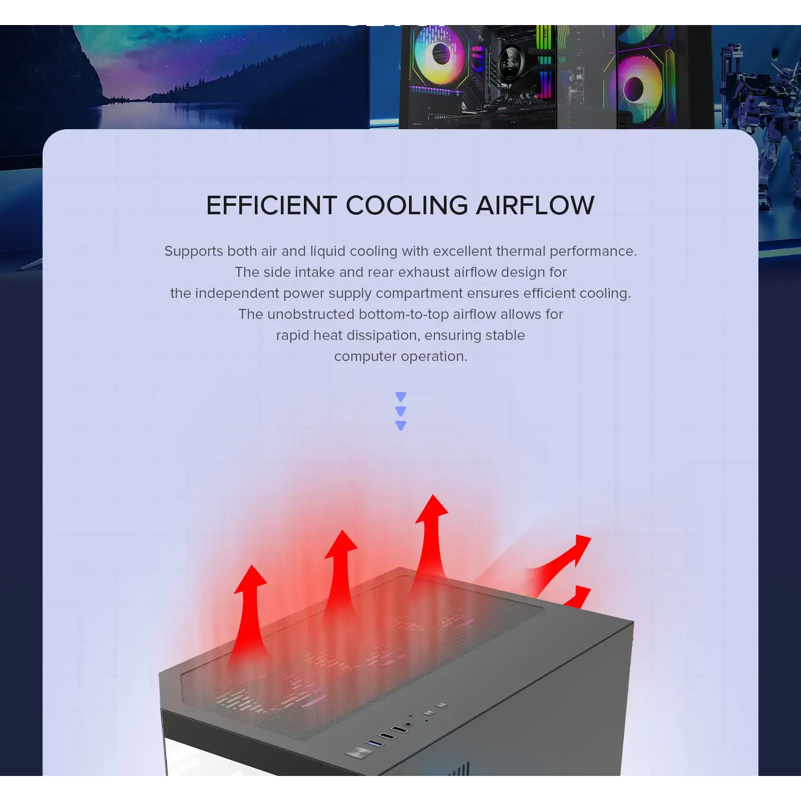 Корпус GAMEMAX комп'ютерний Midi ATX без блока живлення X,M-ATX, ITX,Tempered Glass,Metal cover, USB2.0x1 HYPE-A Black UA