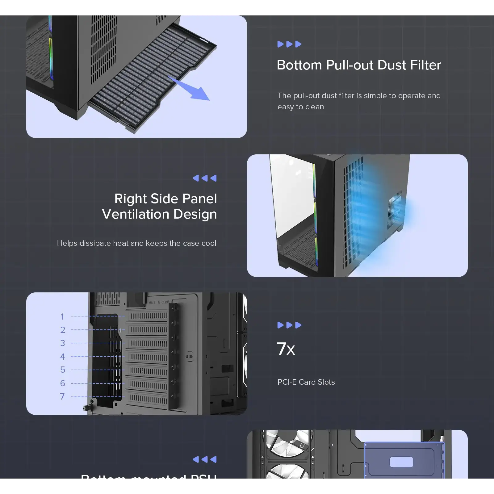 Корпус GAMEMAX комп'ютерний Midi ATX без блока живлення X,M-ATX, ITX,Tempered Glass,Metal cover, USB2.0x1 HYPE-A Black UA