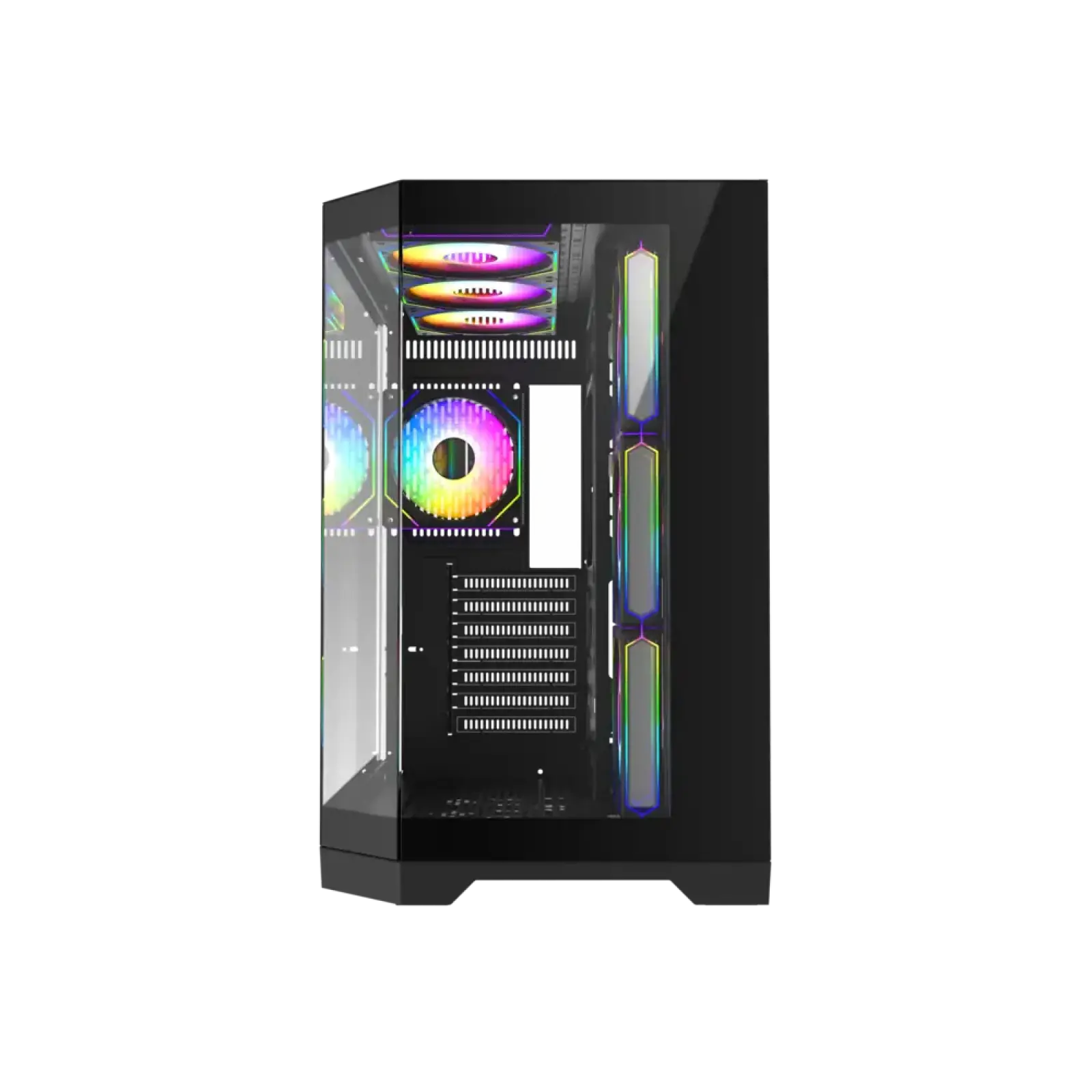 Корпус GAMEMAX комп'ютерний Midi ATX без блока живлення X,M-ATX, ITX,Tempered Glass,Metal cover, USB2.0x1 HYPE-A Black UA