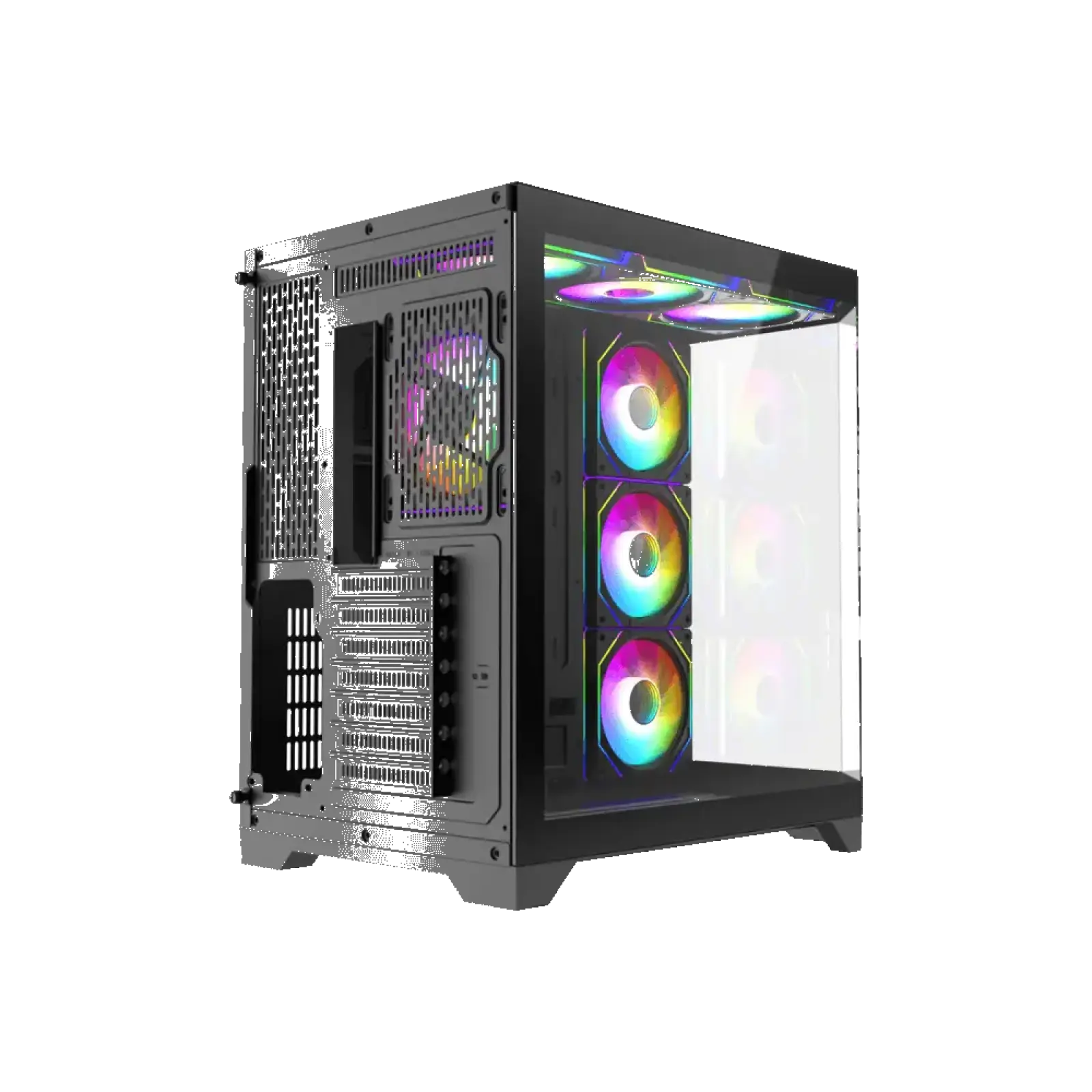 Корпус GAMEMAX комп'ютерний Midi ATX без блока живлення X,M-ATX, ITX,Tempered Glass,Metal cover, USB2.0x1 HYPE-A Black UA