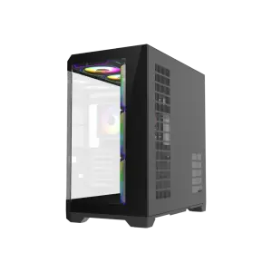 Корпус GAMEMAX комп'ютерний Midi ATX без блока живлення X,M-ATX, ITX,Tempered Glass,Metal cover, USB2.0x1 HYPE-A Black UA