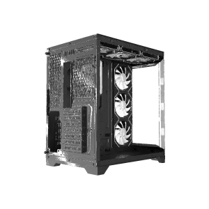 Корпус GAMEMAX комп'ютерний Midi ATX без блока живлення X,M-ATX, ITX,Tempered Glass,Metal cover, USB2.0x1 HYPE-A Black UA