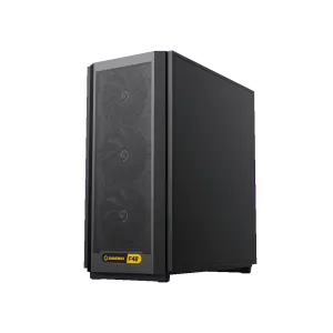 Корпус GAMEMAX комп'ютерний Midi ATX без блока живлення X,M-ATX,ITX. (Support BTF),Mesh,USB F46 Dark UA