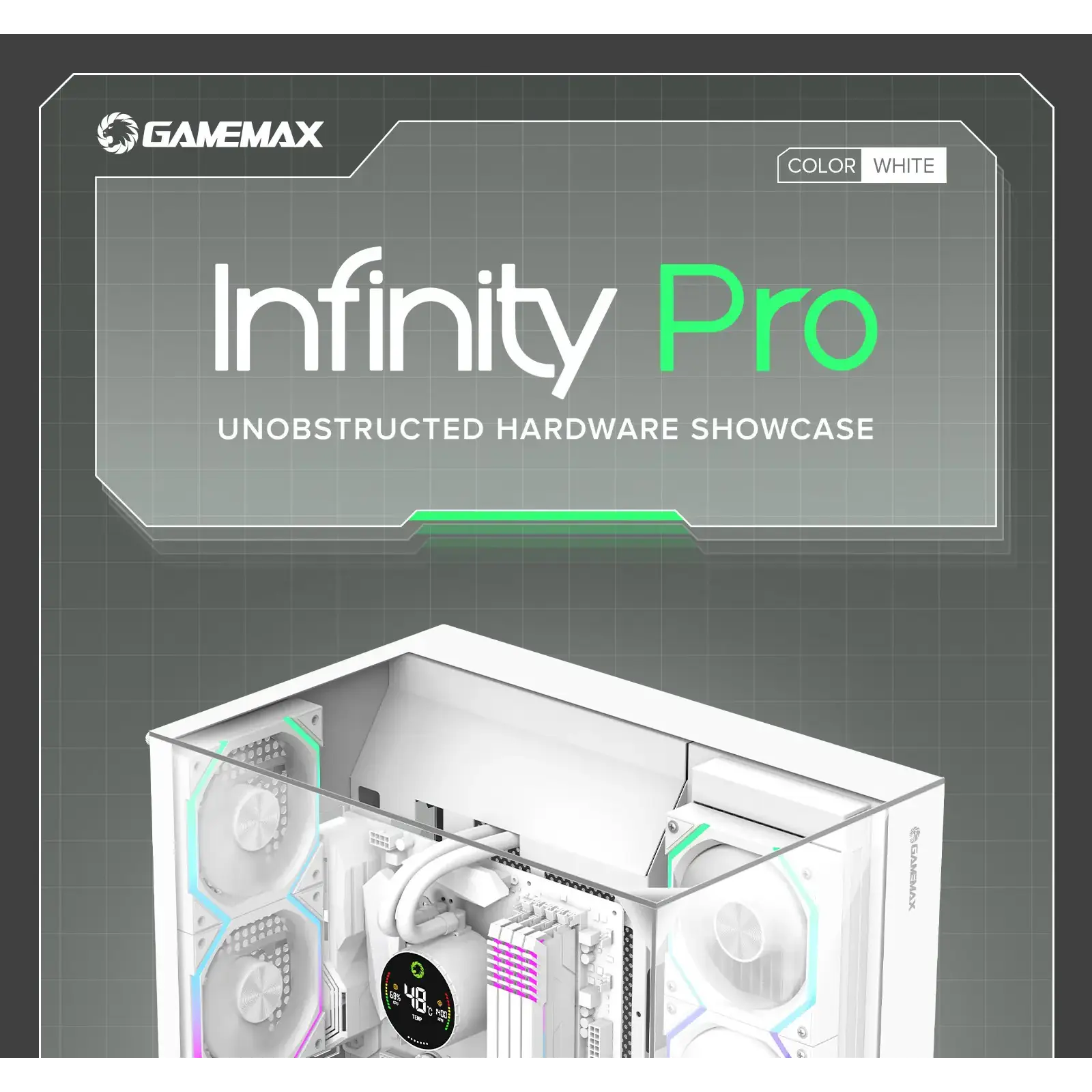 Корпус Gamemax Infinity Pro WH б/БП UA