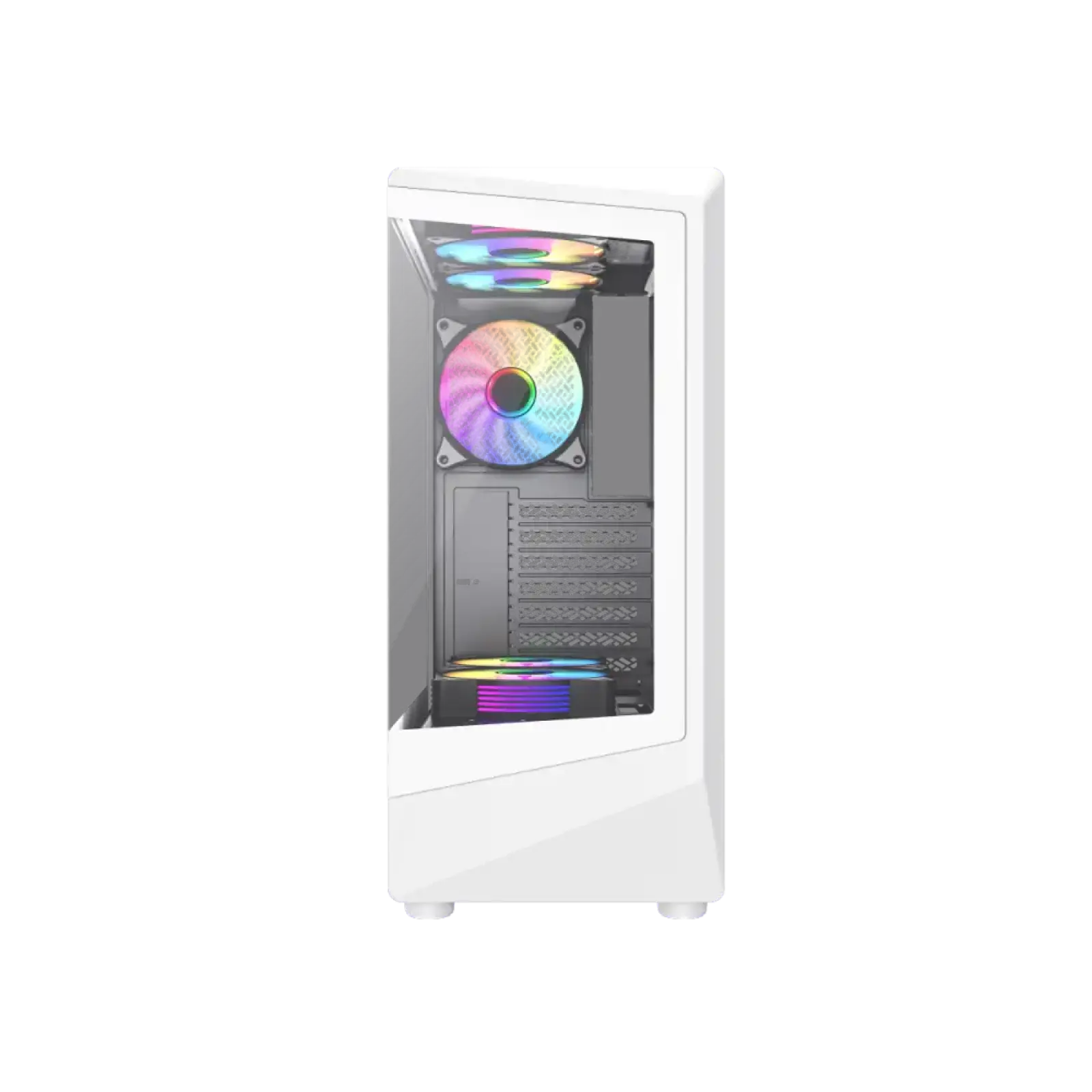 Корпус GAMEMAX комп'ютерний Midi ATX без блока живлення ATX, M-ATX, ITX, Tempered Glass, COC Turbo Fan VISTA COC AW UA