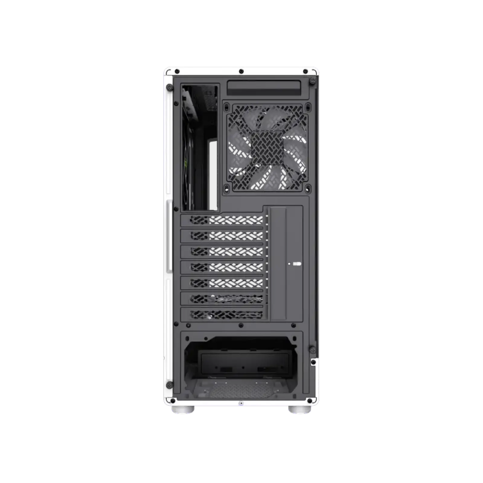 Корпус GAMEMAX комп'ютерний Midi ATX без блока живлення ATX, M-ATX, ITX, Tempered Glass, COC Turbo Fan VISTA COC AW UA