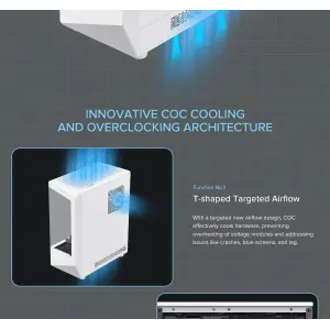 Корпус GAMEMAX комп'ютерний Midi ATX без блока живлення ATX, M-ATX, ITX, Tempered Glass, COC Turbo Fan VISTA COC AW UA