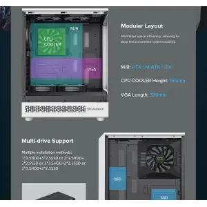 Корпус GameMax VISTA COC AW Без БЖ UA