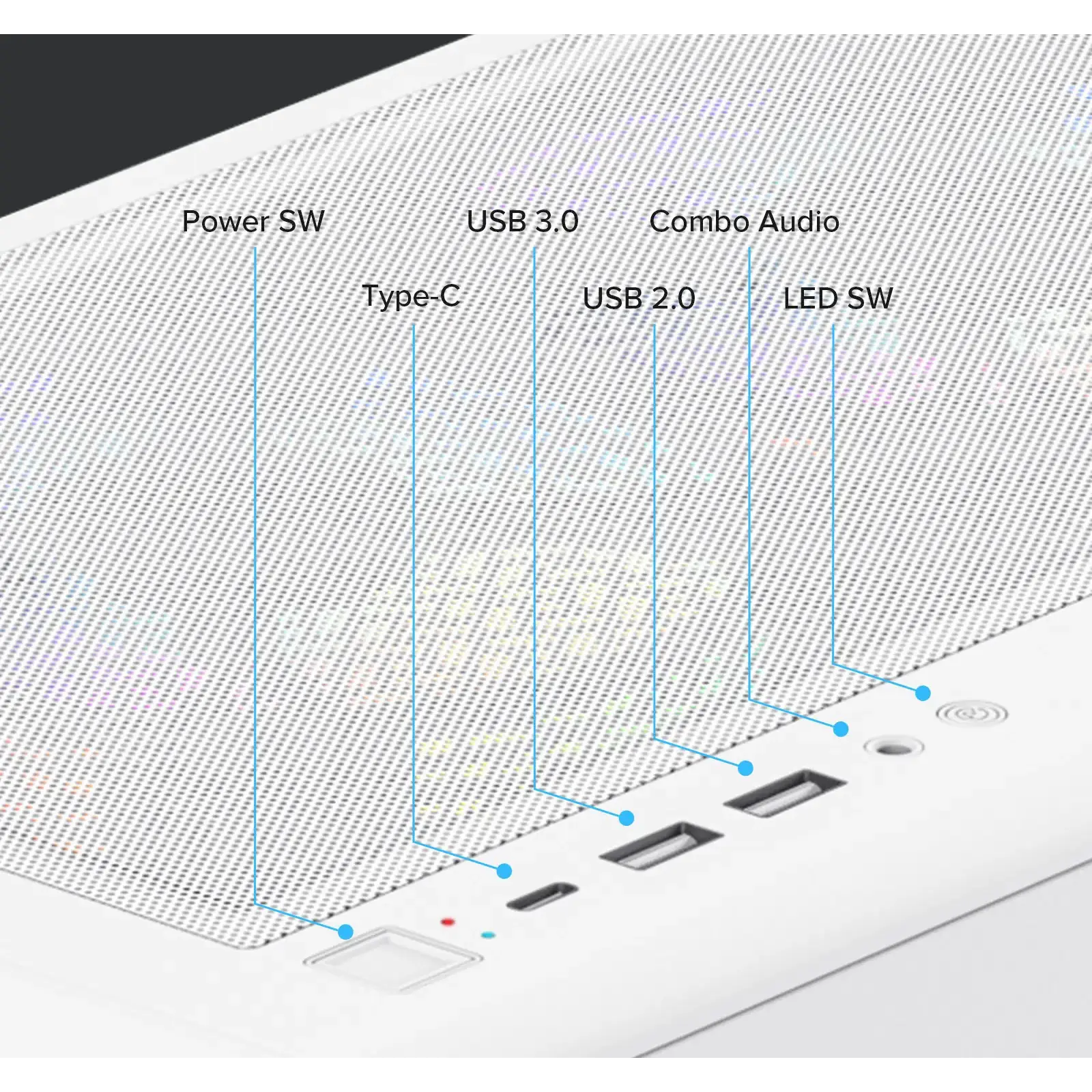 Корпус GAMEMAX комп'ютерний Midi ATX без блока живлення ATX, M-ATX, ITX, Tempered Glass, COC Turbo Fan VISTA COC AW UA