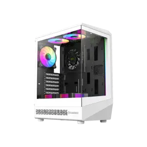 Корпус GAMEMAX комп'ютерний Midi ATX без блока живлення ATX, M-ATX, ITX, Tempered Glass, COC Turbo Fan VISTA COC AW UA