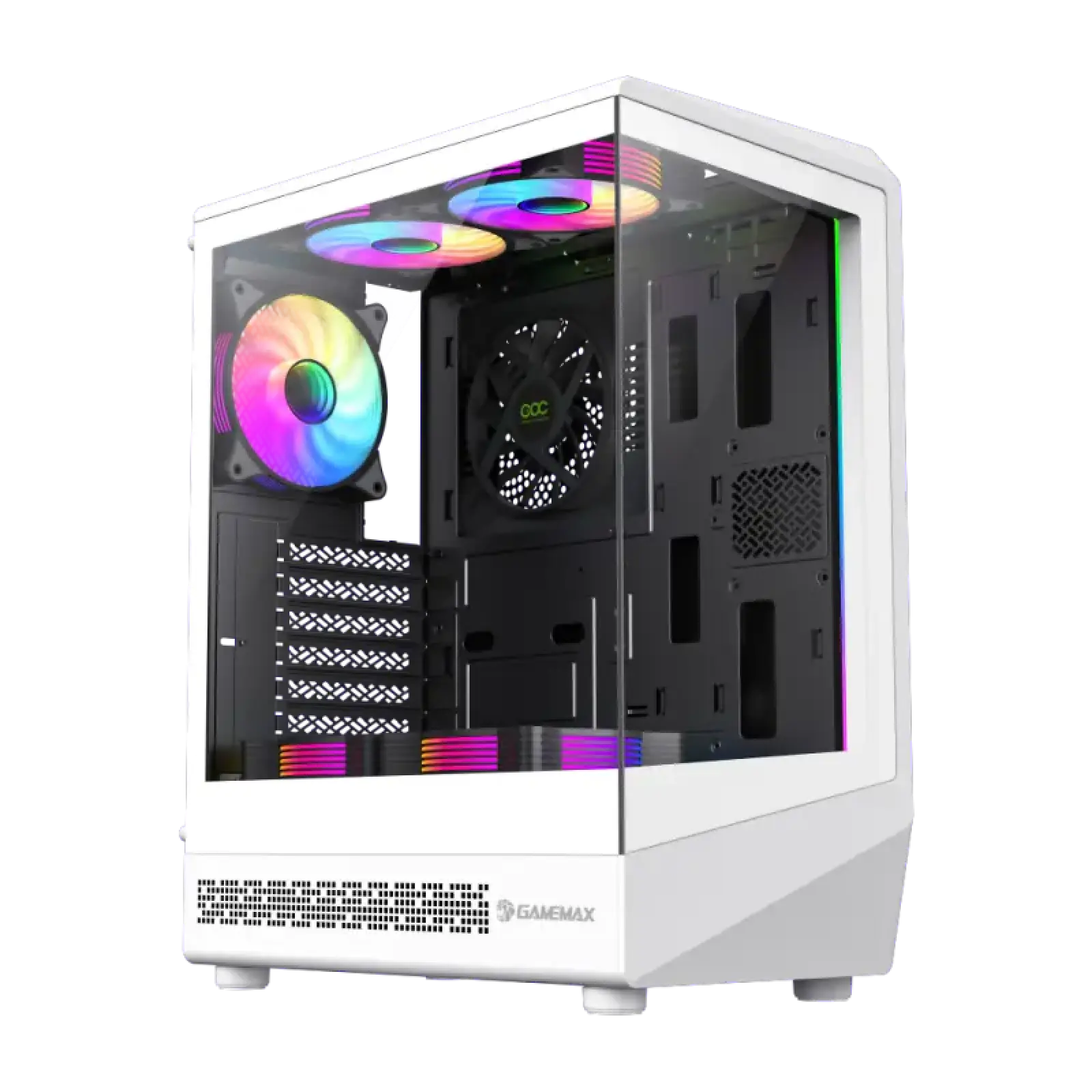 Корпус GAMEMAX комп'ютерний Midi ATX без блока живлення ATX, M-ATX, ITX, Tempered Glass, COC Turbo Fan VISTA COC AW UA
