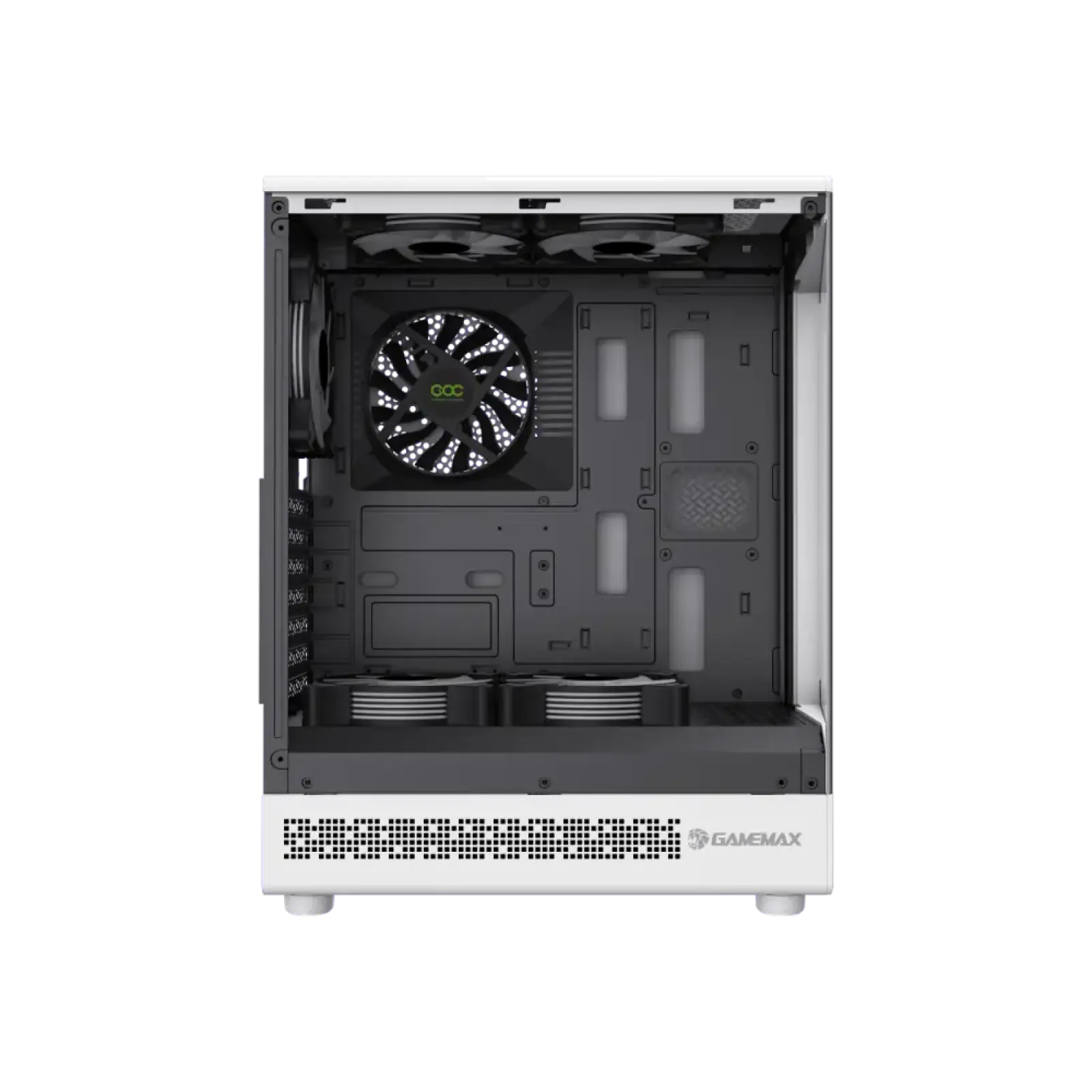 Корпус GAMEMAX комп'ютерний Midi ATX без блока живлення ATX, M-ATX, ITX, Tempered Glass, COC Turbo Fan VISTA COC AW UA