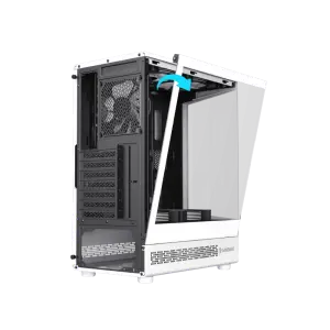 Корпус GAMEMAX комп'ютерний Midi ATX без блока живлення ATX, M-ATX, ITX, Tempered Glass, COC Turbo Fan VISTA COC AW UA