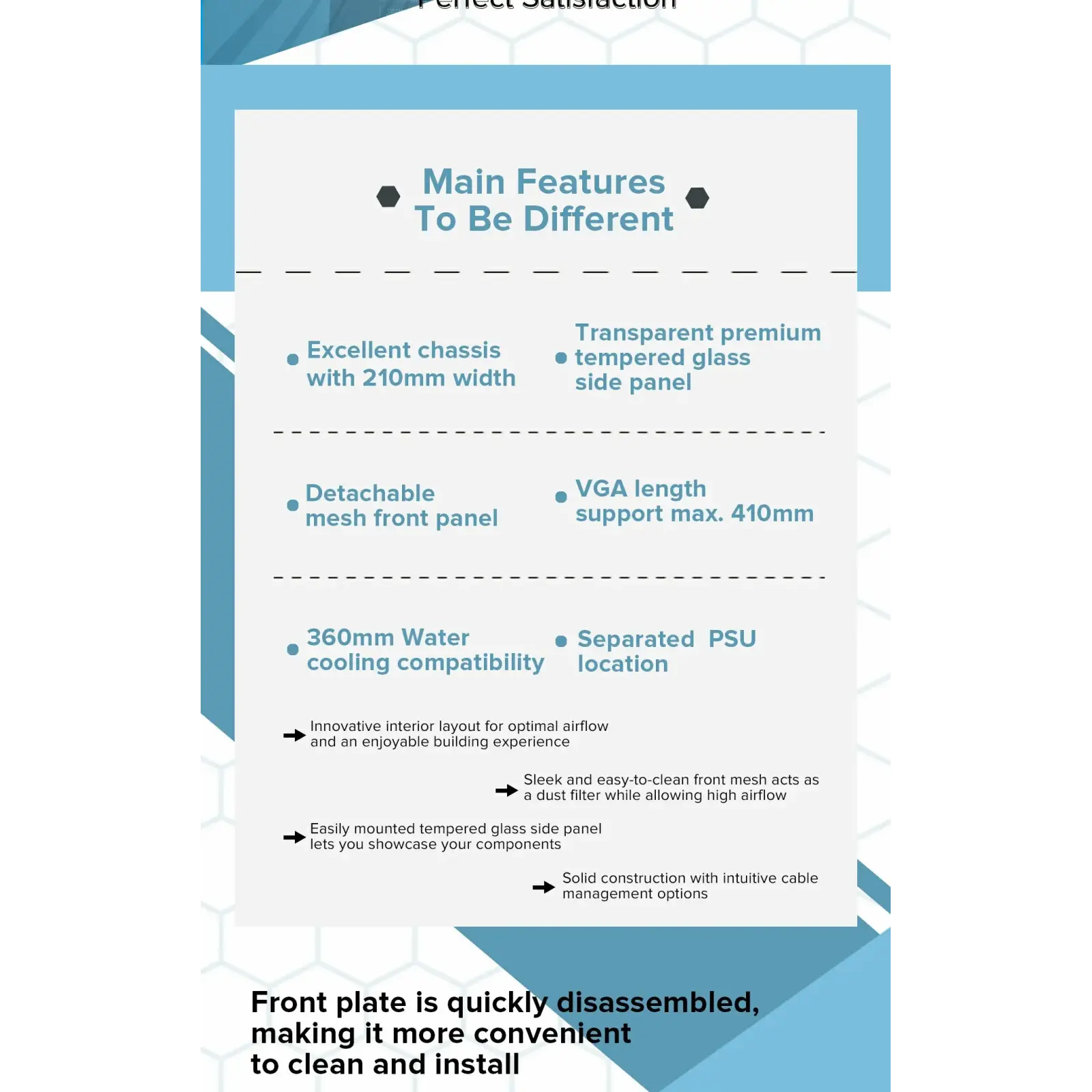 Корпус GAMEMAX Micro ATX без блока живлення , закалене скл о Destroyer MB UA