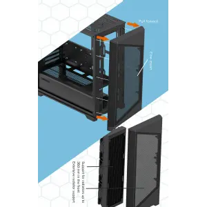 Корпус GAMEMAX Micro ATX без блока живлення , закалене скл о Destroyer MB UA