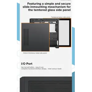 Корпус GAMEMAX Micro ATX без блока живлення , закалене скл о Destroyer MB UA