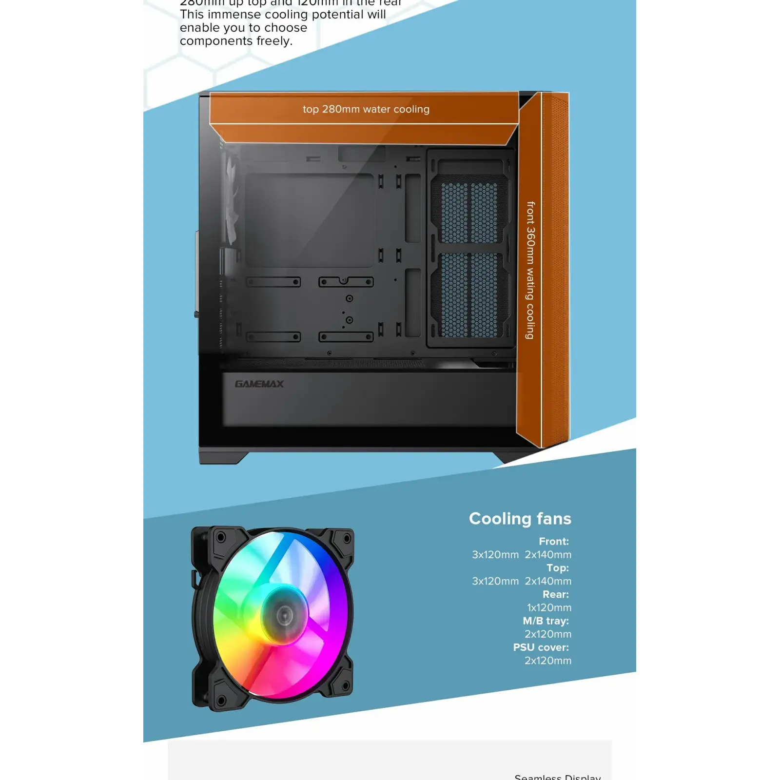 Корпус GAMEMAX Micro ATX без блока живлення , закалене скл о Destroyer MB UA