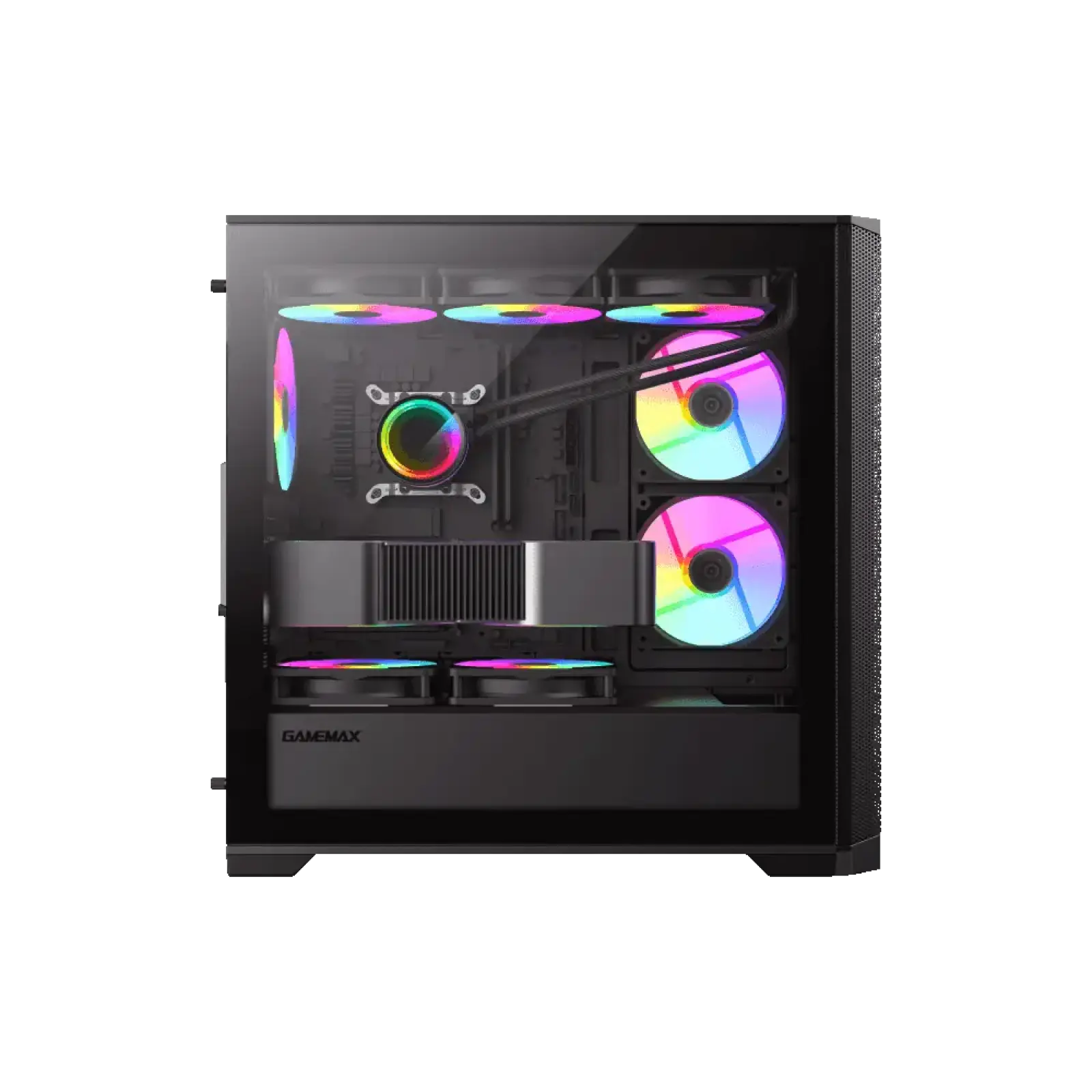 Корпус GAMEMAX Micro ATX без блока живлення , закалене скл о Destroyer MB UA