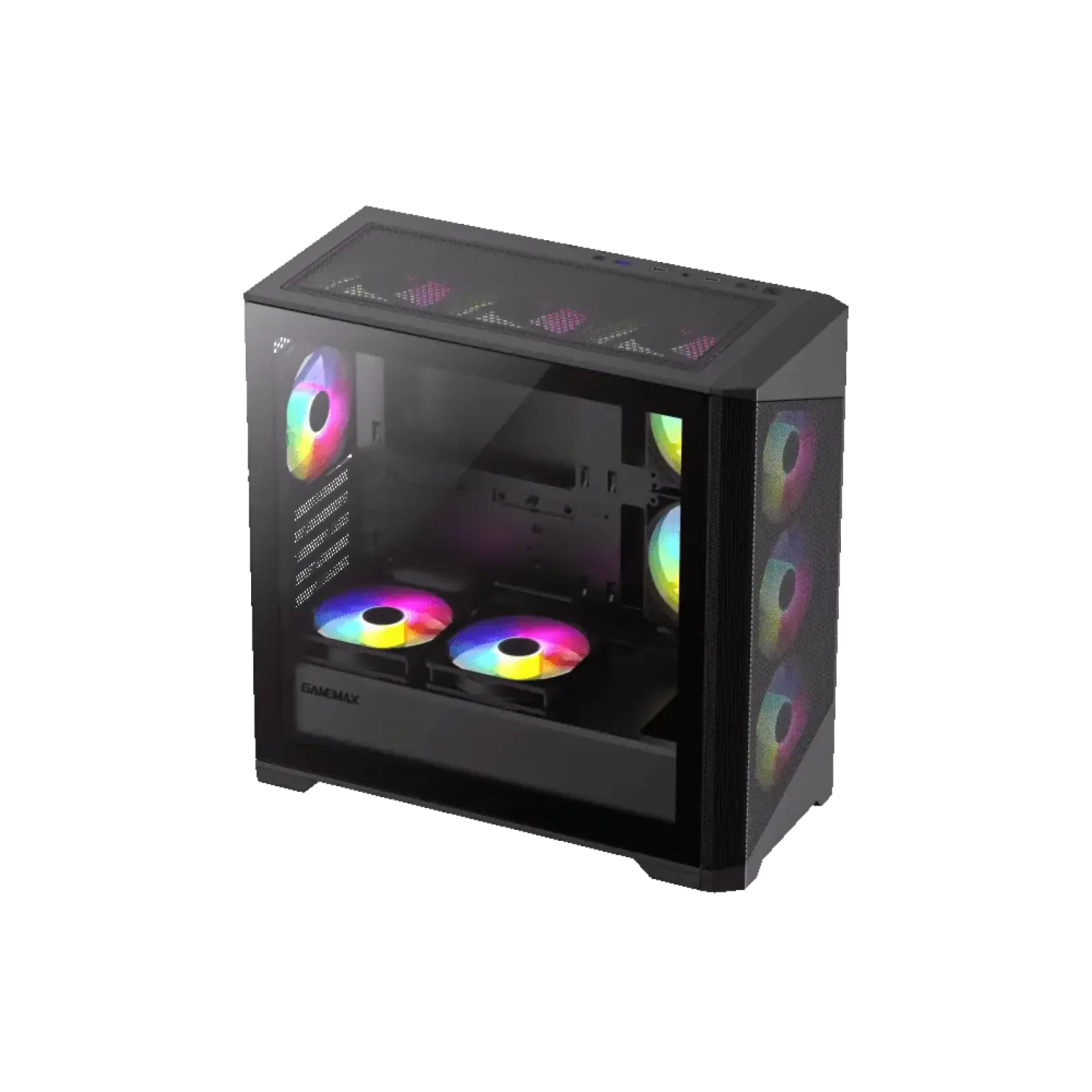 Корпус GAMEMAX Micro ATX без блока живлення , закалене скл о Destroyer MB UA