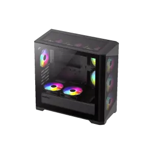 Корпус GAMEMAX Micro ATX без блока живлення , закалене скл о Destroyer MB UA