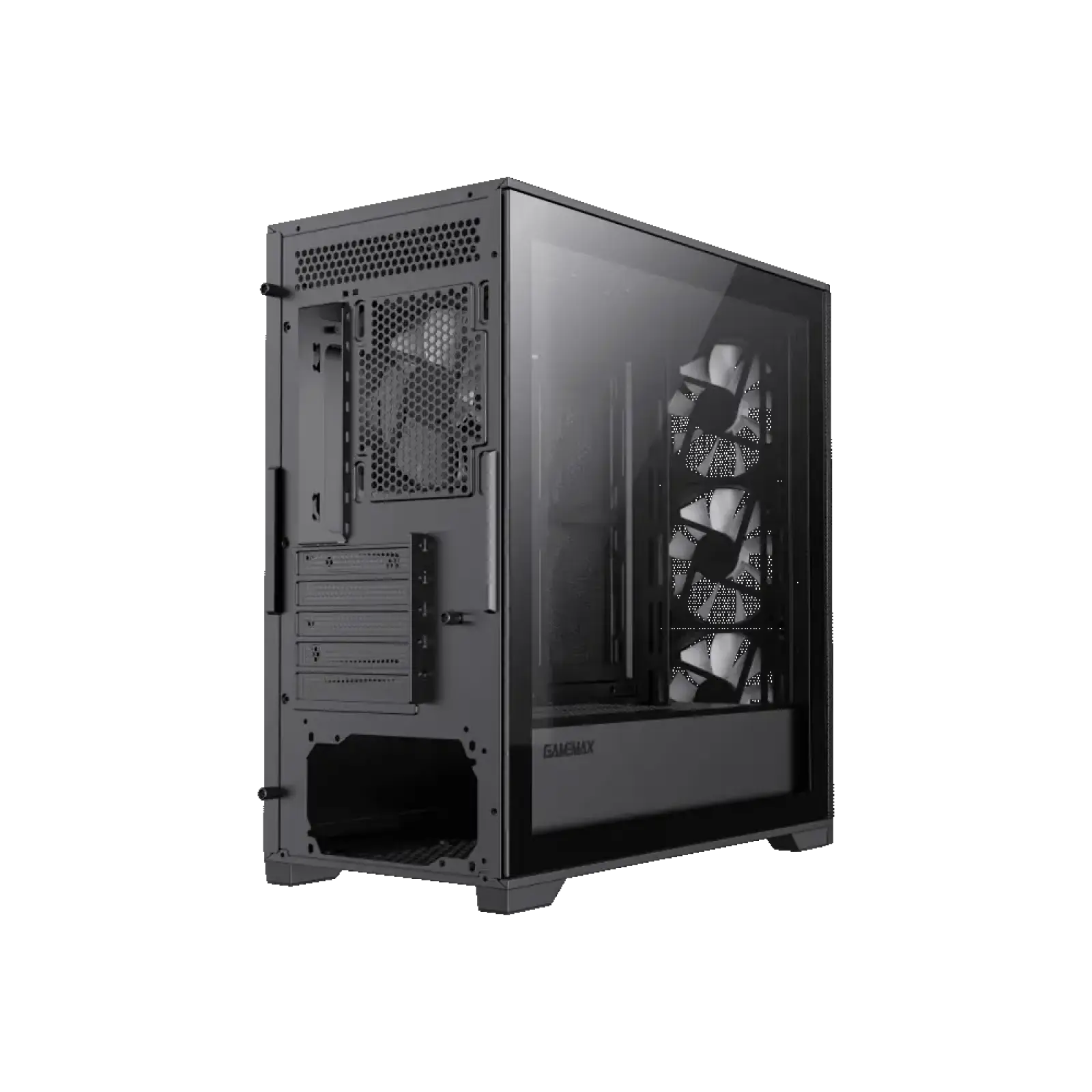 Корпус GAMEMAX Micro ATX без блока живлення , закалене скл о Destroyer MB UA