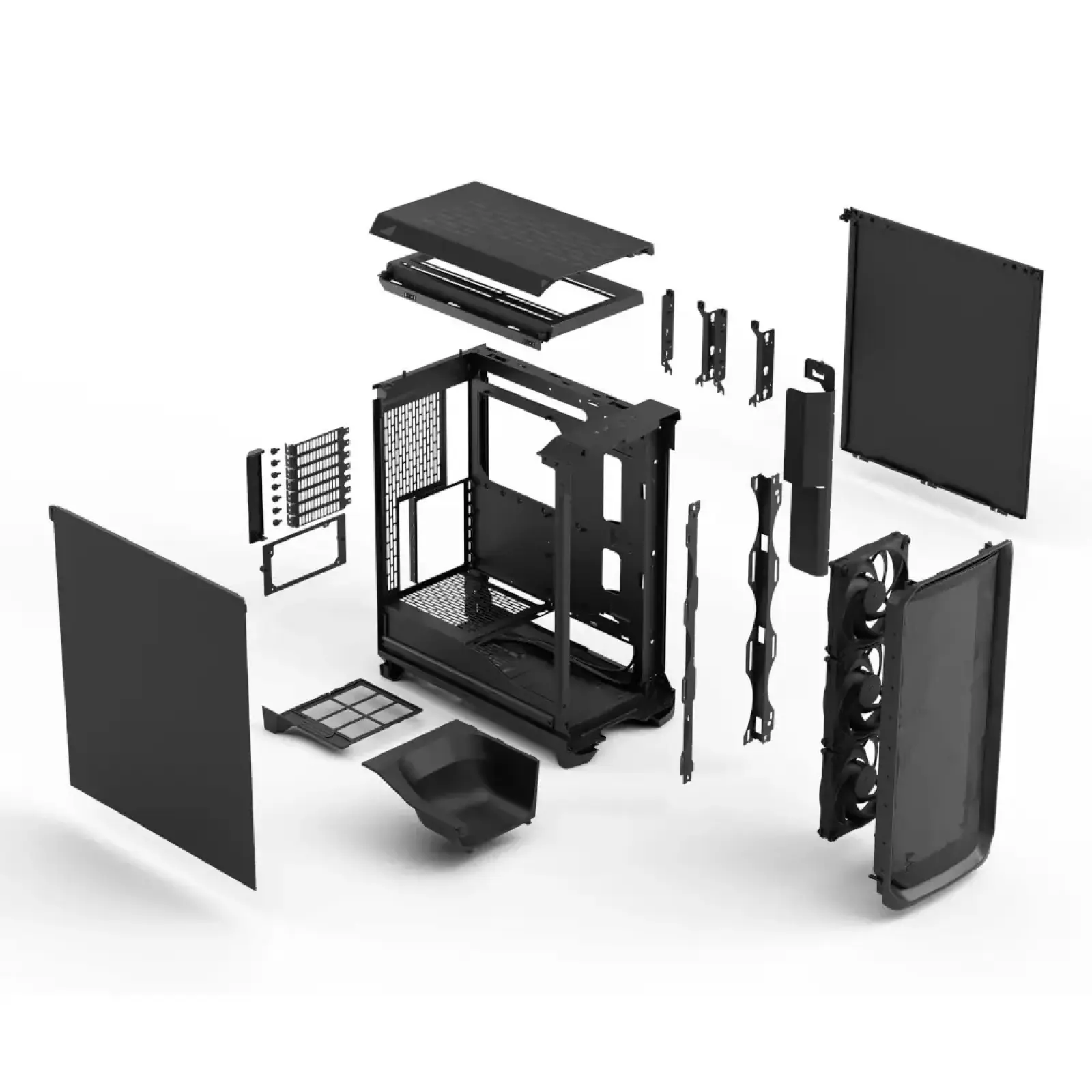 Корпус Fractal Design Meshify 3 Solid Black Без БП (FD-C-MES3A-01) UA