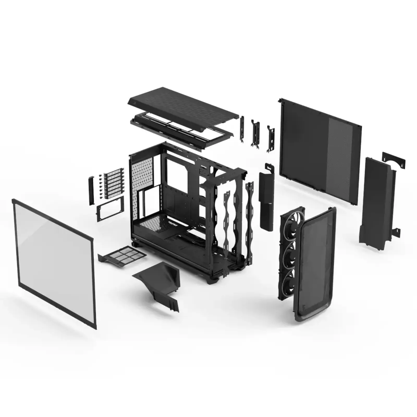 Корпус Fractal Design Meshify 3 XL Black RGB TG Light Tint Без БЖ (FD-C-MES3X-04) UA