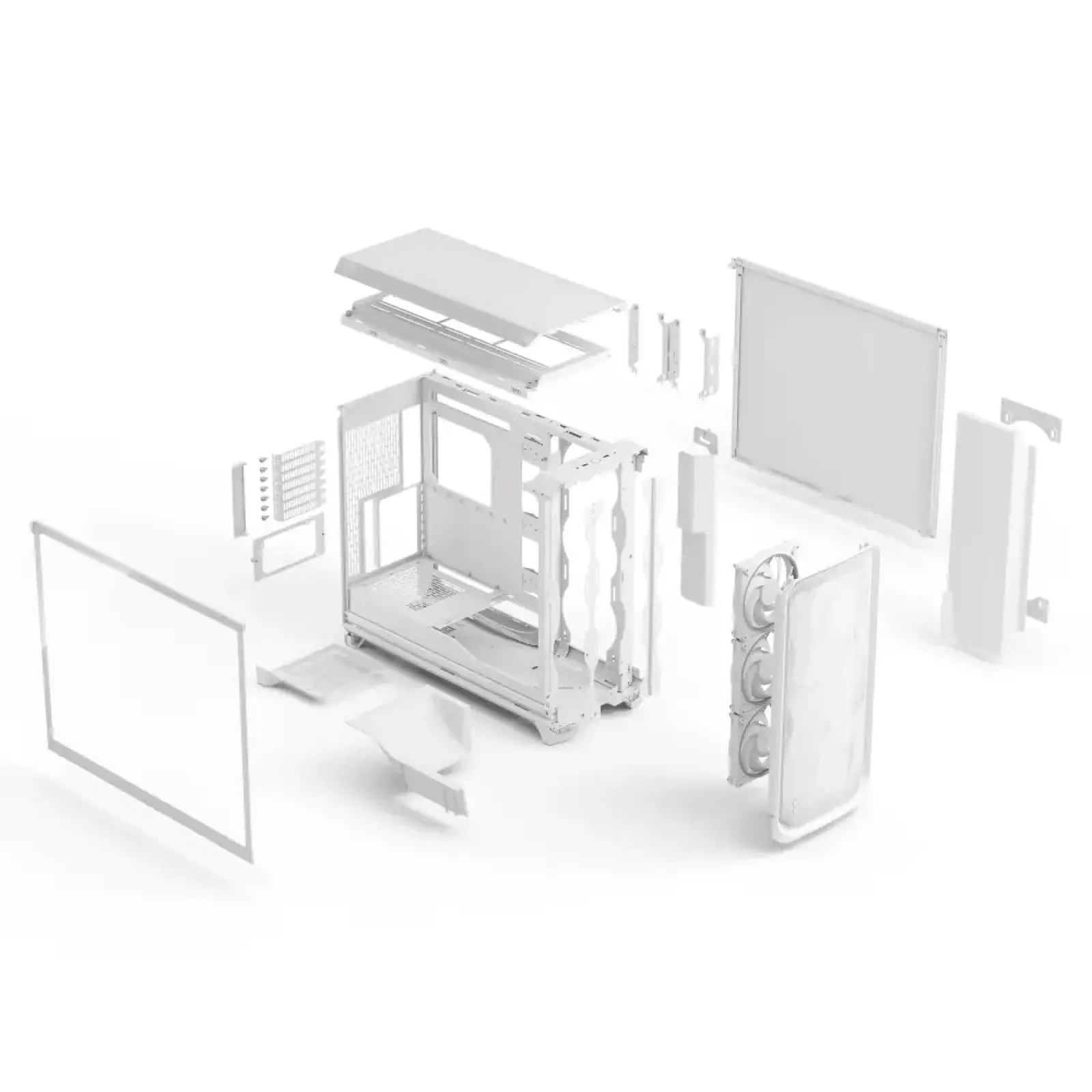 Корпус Fractal Design Meshify 3 XL White RGB TG Clear Tint Без БЖ (FD-C-MES3X-06) UA