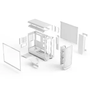 Корпус Fractal Design Meshify 3 XL White RGB TG Clear Tint Без БЖ (FD-C-MES3X-06) UA