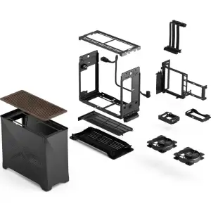 Корпус FRACTAL DESIGN mini-ITX без БЖ, чорний Era 2 Charcoal FD-C-ERA2N-02 UA