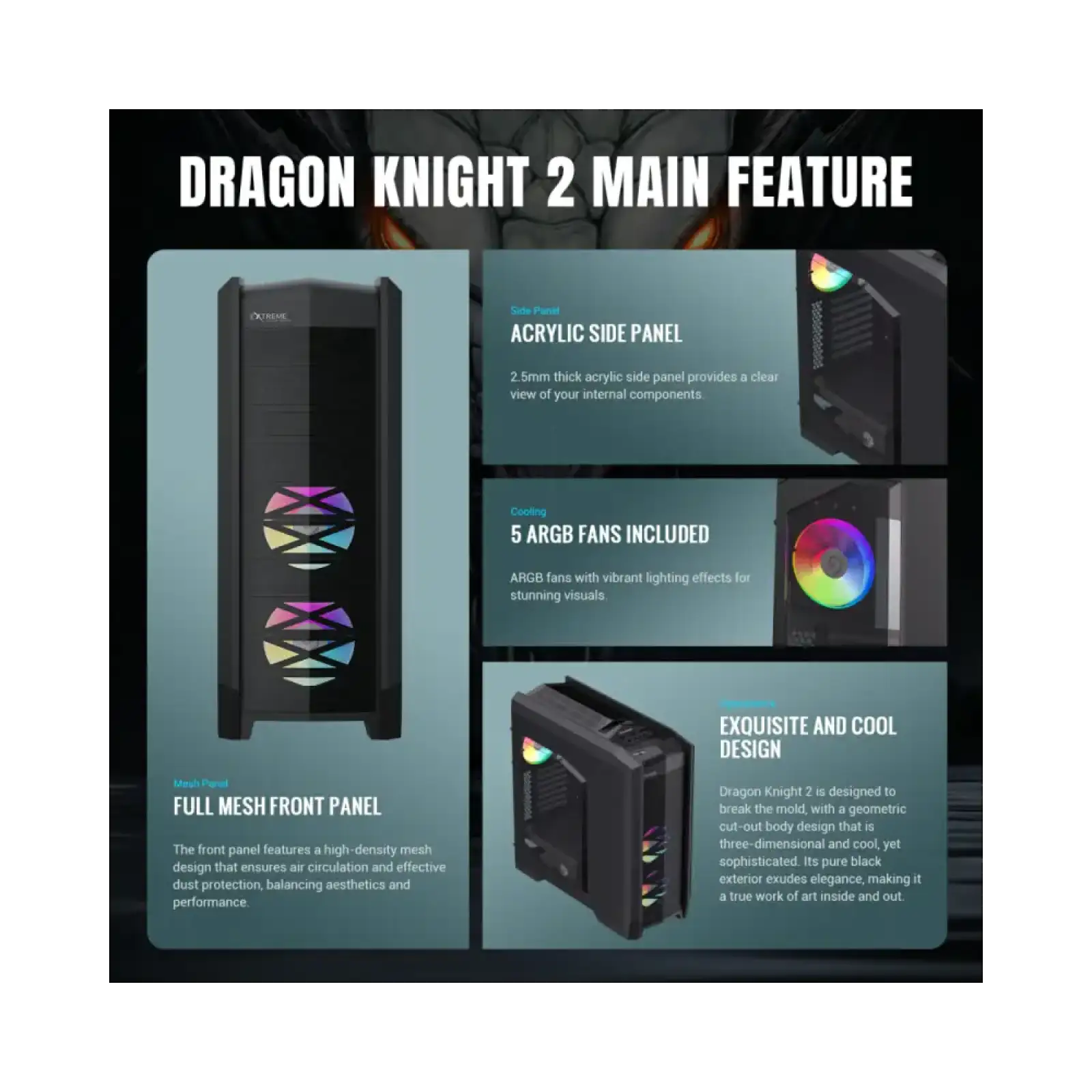 Корпус GameMax Dragon Knight 2 Без БП UA