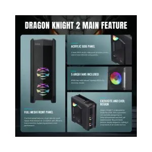 Корпус GameMax Dragon Knight 2 Без БП UA