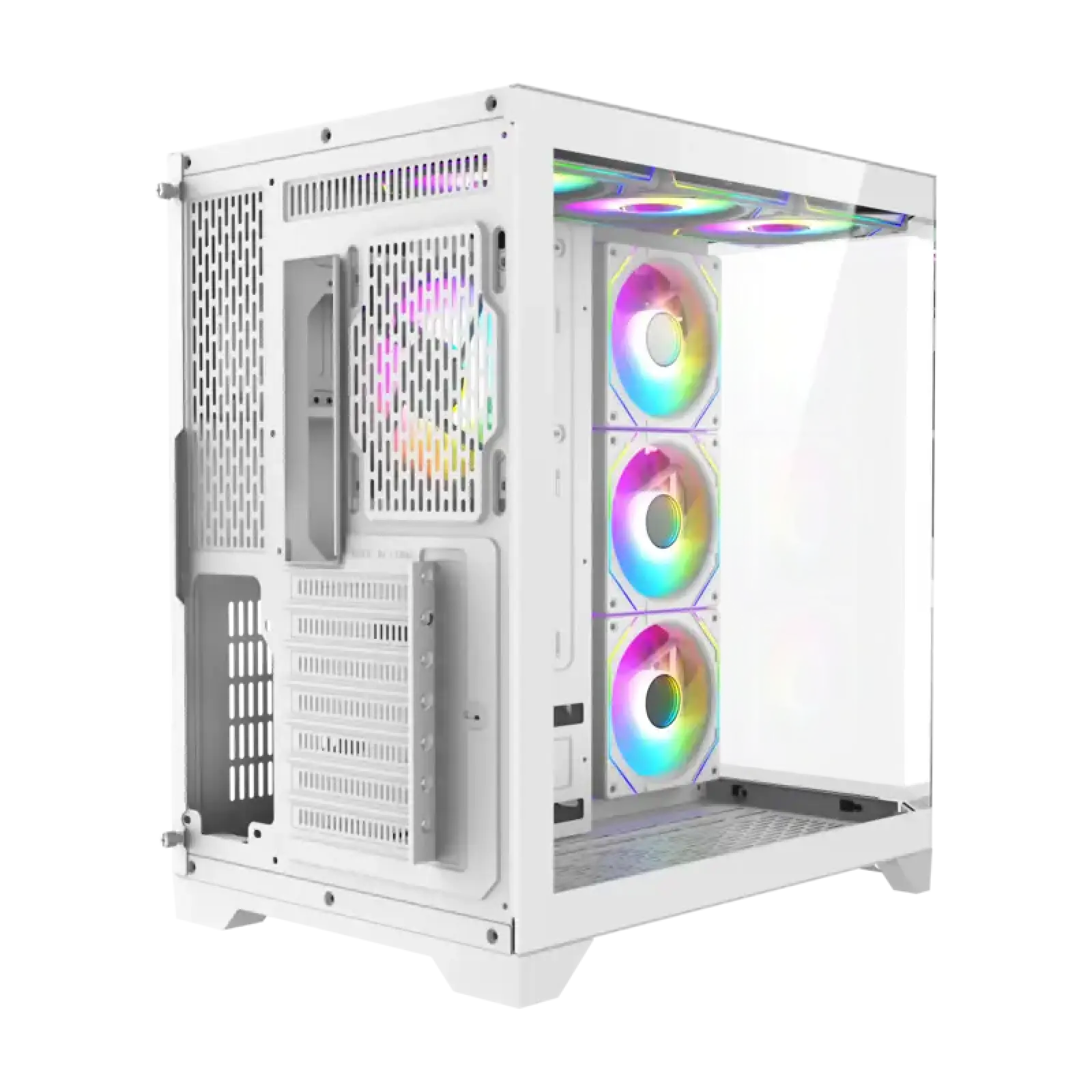 Корпус GAMEMAX комп'ютерний Midi ATX без блока живлення X,M-ATX, ITX,Tempered Glass,Metal cover, USB2.0x1 HYPE-A White UA