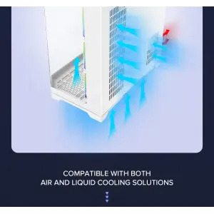 Корпус GAMEMAX комп'ютерний Midi ATX без блока живлення X,M-ATX, ITX,Tempered Glass,Metal cover, USB2.0x1 HYPE-A White UA