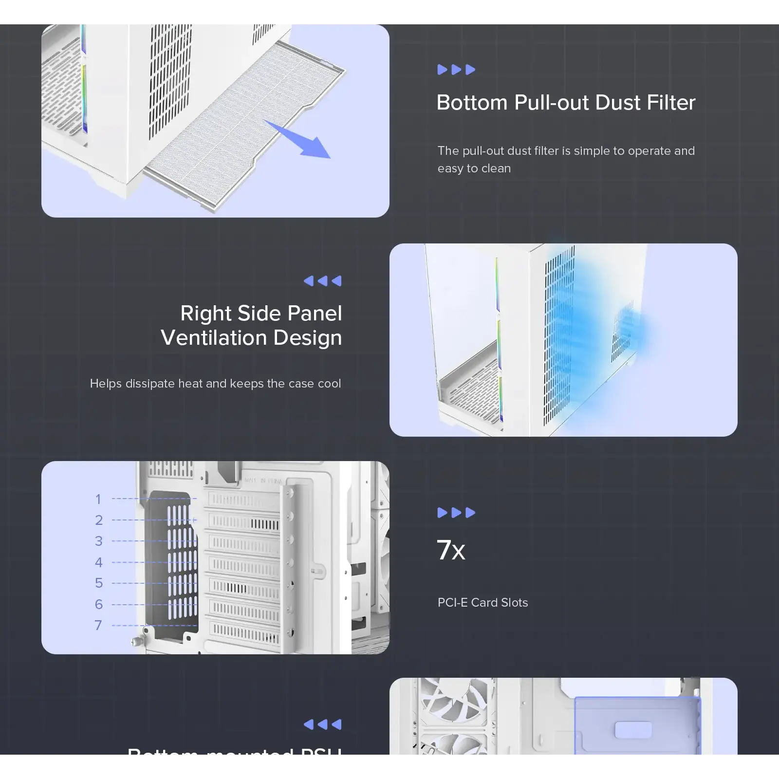 Корпус GAMEMAX комп'ютерний Midi ATX без блока живлення X,M-ATX, ITX,Tempered Glass,Metal cover, USB2.0x1 HYPE-A White UA